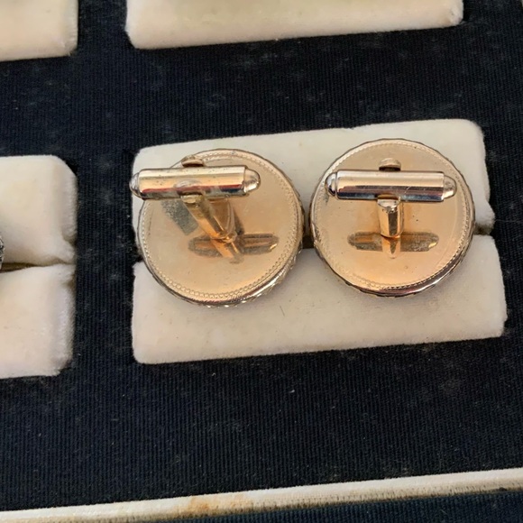 Vintage Cameo Trojan Warrior Chariot Cuff Links - Picture 4 of 4